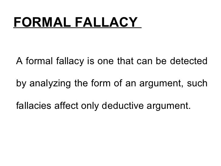 Fallacies In Critical Thinking