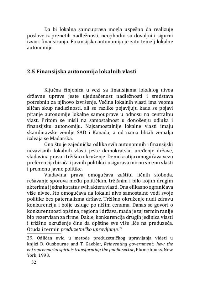 Lokalna i regionalna samouprava Lokalna i regionalna samouprava