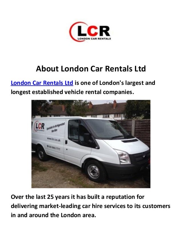 London Car Rentals Ltd Van Rental London