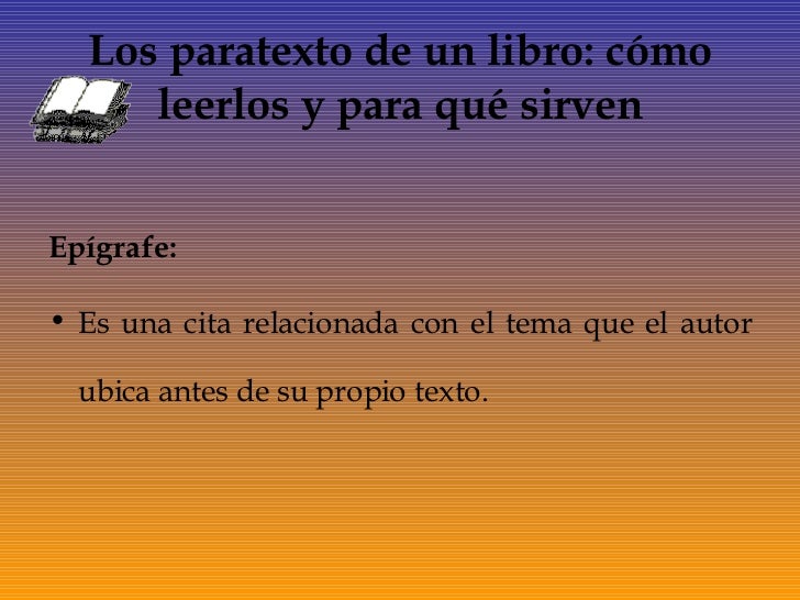 Los Paratextos y la anticipación lectora