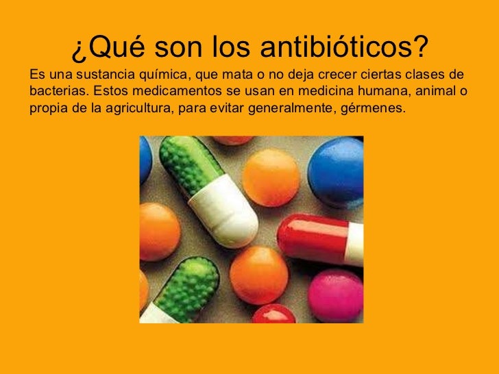 Los antibióticos