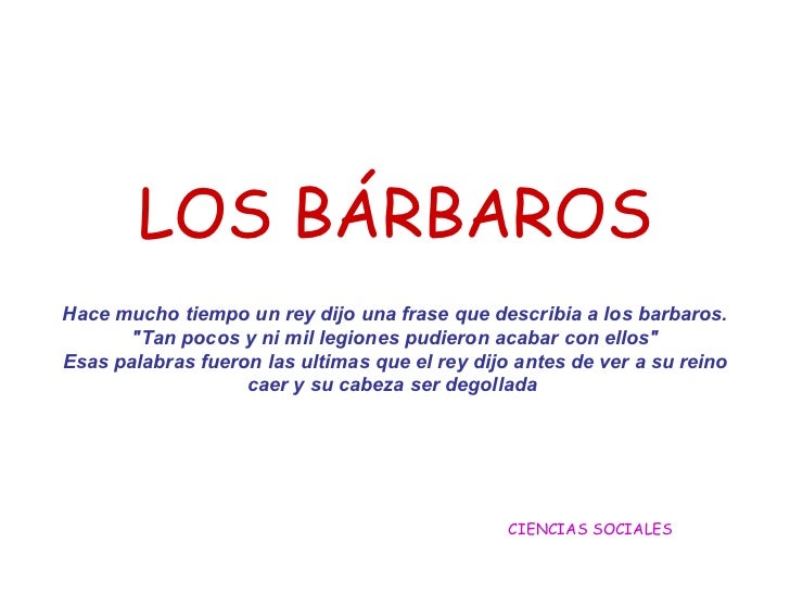 Los Barbaros [1987]