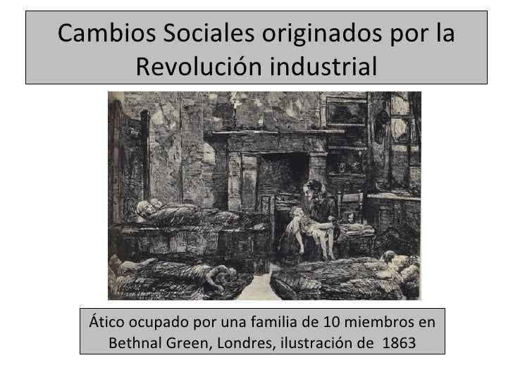 Los cambios sociales tras la revolución industrial