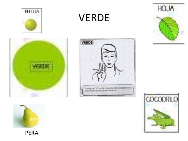 Resultado de imagen para los colores en lengua de señas