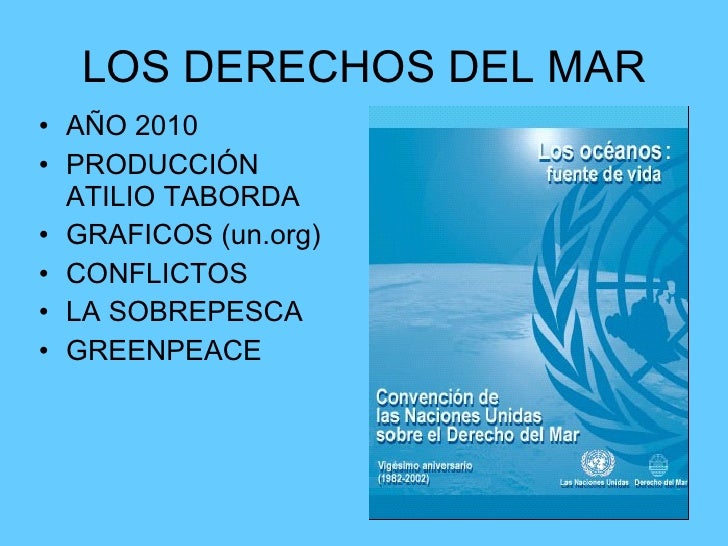 LOS DERECHOS DEL MAR LOS DERECHOS DEL MAR