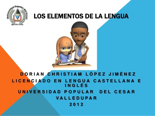 ELEMENTOS DE LA LENGUA CASTELLANA elementos de la lengua castellana: