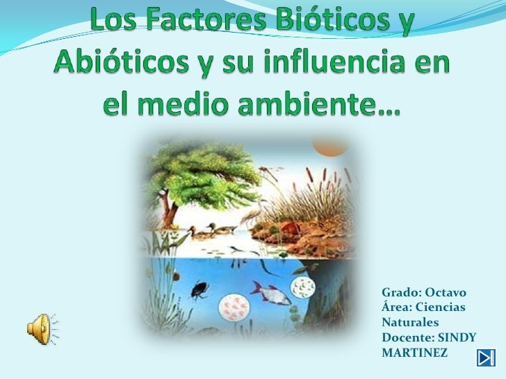 Los factores bióticos y abióticos y su influencia 1 Los factores bióticos y abióticos y su influencia 1