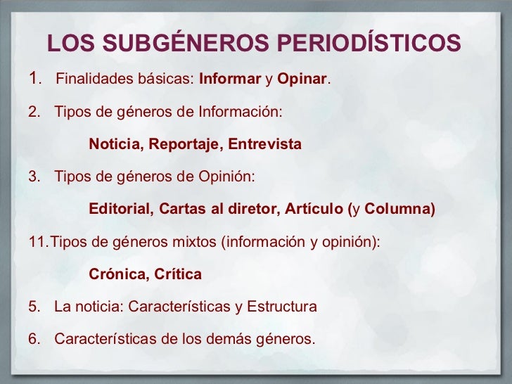 Los generos periodisticos[1]