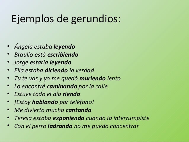 Resultado de imagen para que es un gerundio