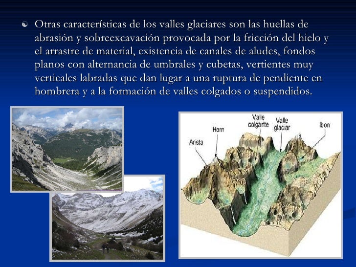 Resultado de imagen de valles glaciares colgados