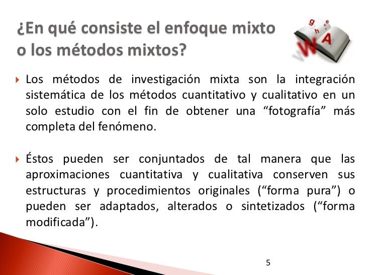 Los metodos mixtos