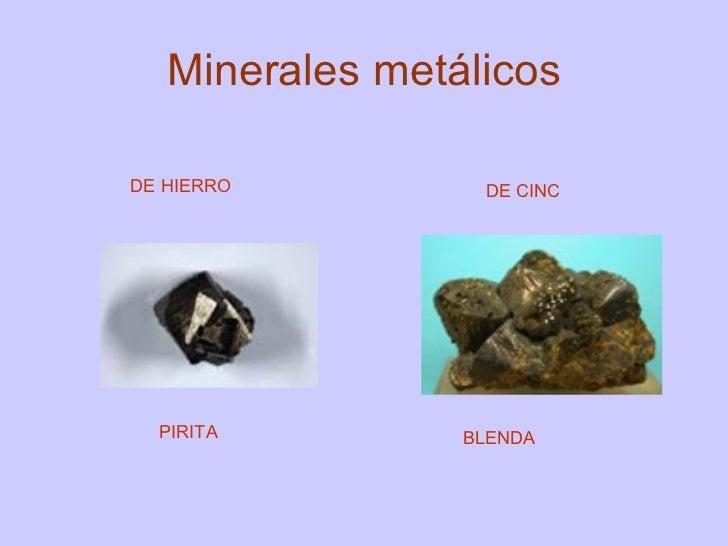 10 minerales metálicos