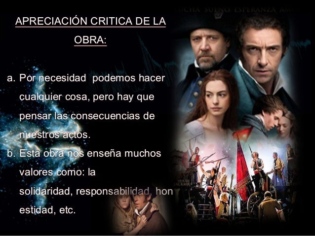 Personajes Secundarios De La Obra Los Miserables