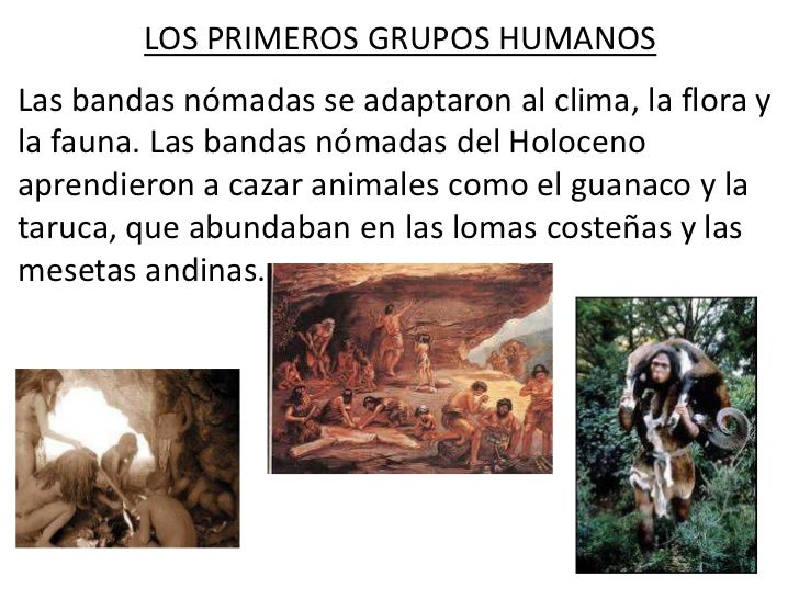Los primeros grupos humanos