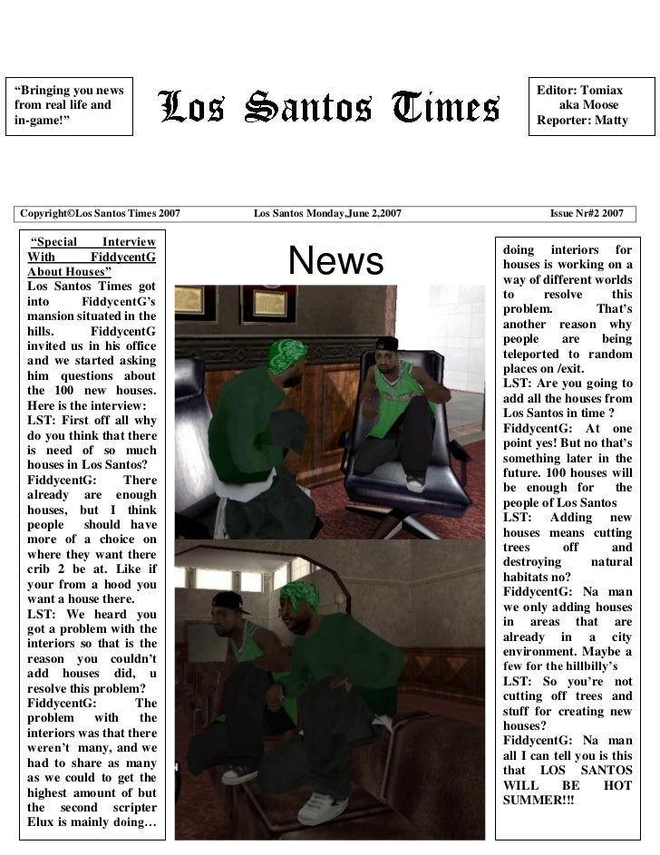 Los santos times issue 2