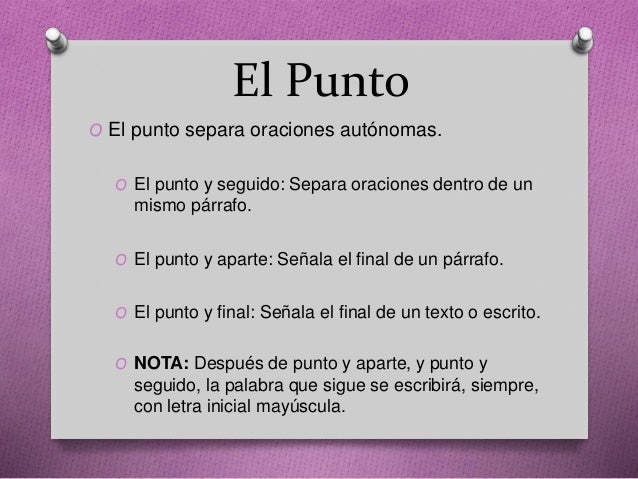 Los signos de puntuación