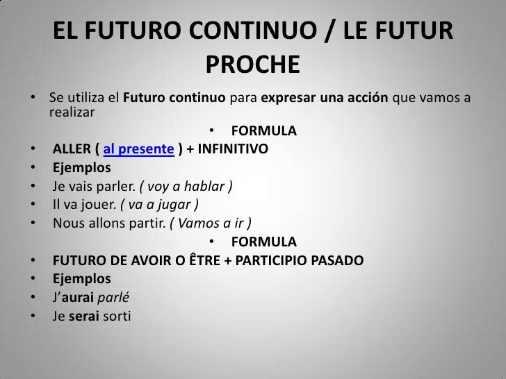 Como Se Forma El Gerundio En Frances