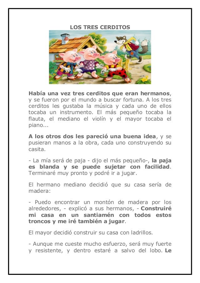 Los tres cerditos Los tres cerditos