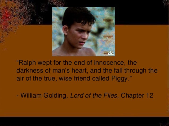 Lord of the flies loss of innocence conclusion