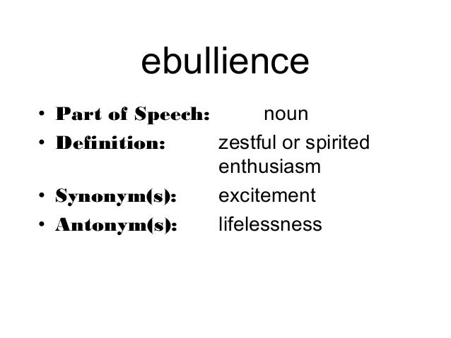 ebullient synonym - related image & keywords suggestions