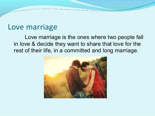 Essay on love marriage