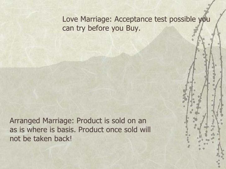 Love marriage vs arranged marriage argumentative essay