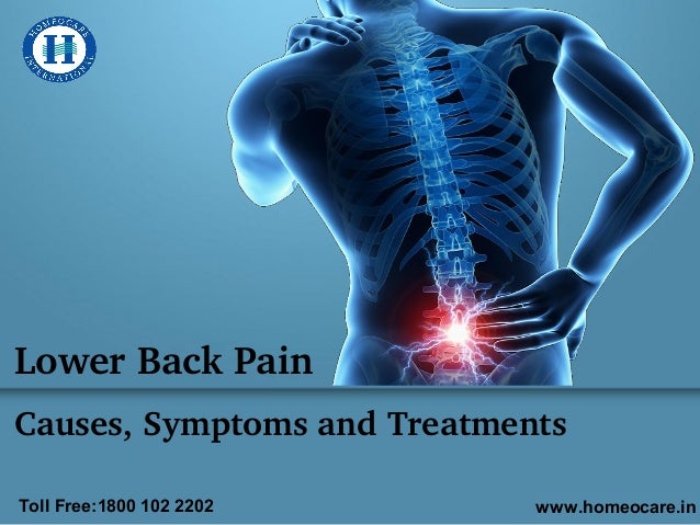 Lower Back Pain Causes, Symptoms and Treatments