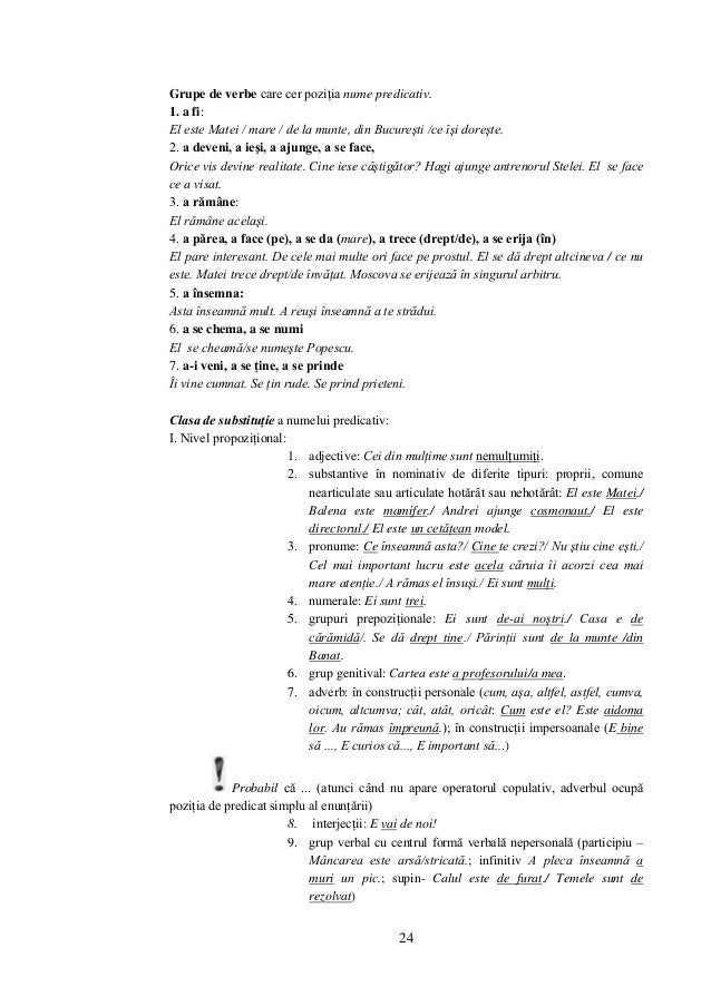 exemple de nume predicative