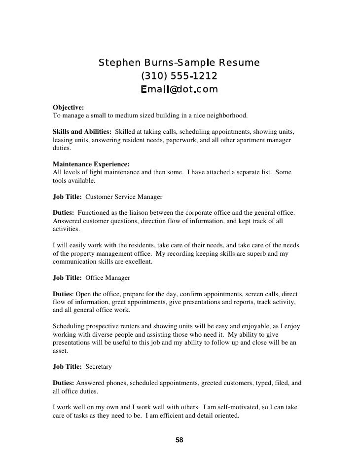 Leasing consultant skills resume