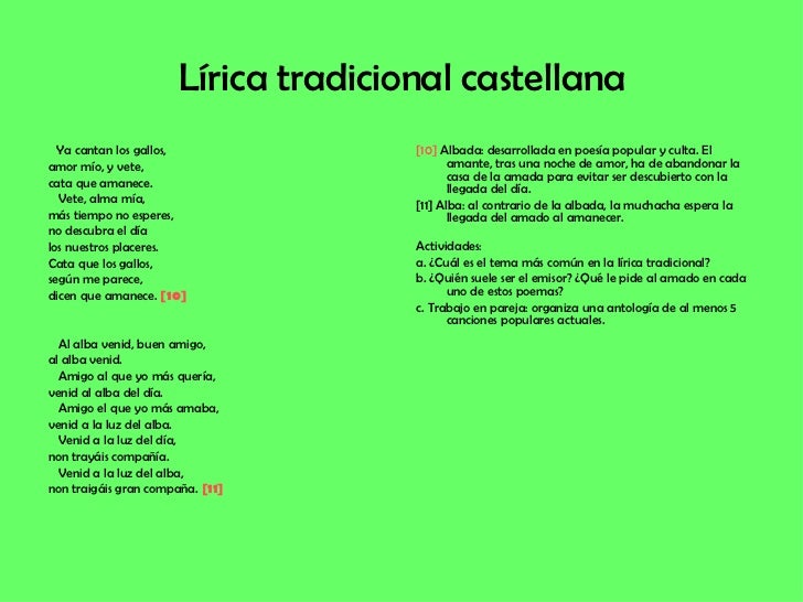 Ejemplos De Liricas Tradicionales Mexicanas Cortas es.slideshare.net