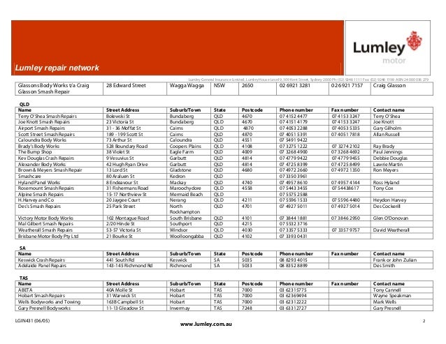 claim lumley form