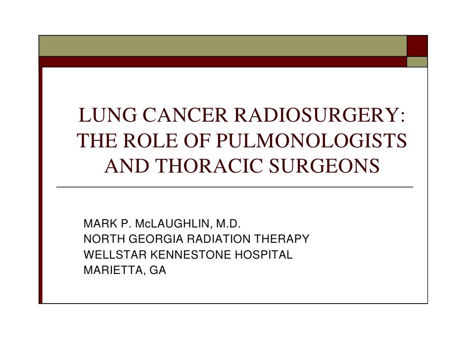 Lung Cancer Radiosurgery