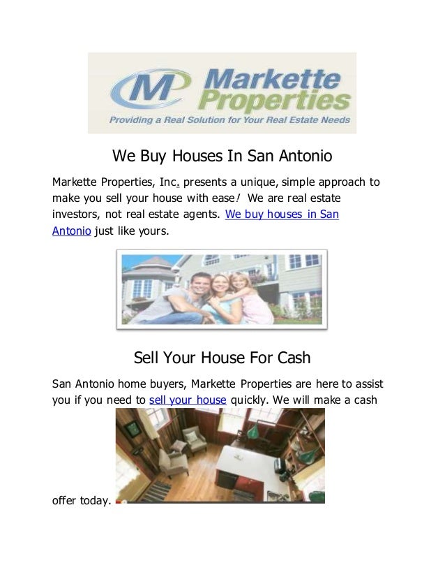 We Buy Homes San Antonio