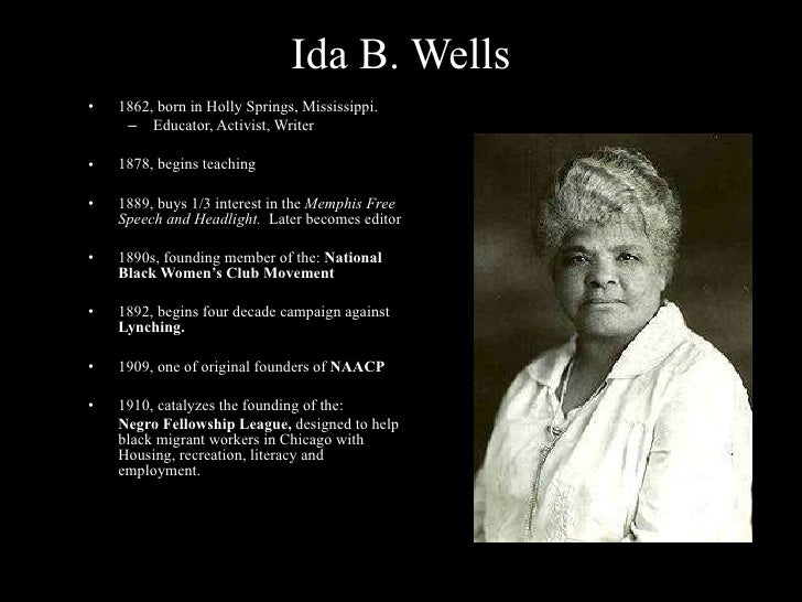 Women in power: ida b. Wells Women in power: ida b. Wells