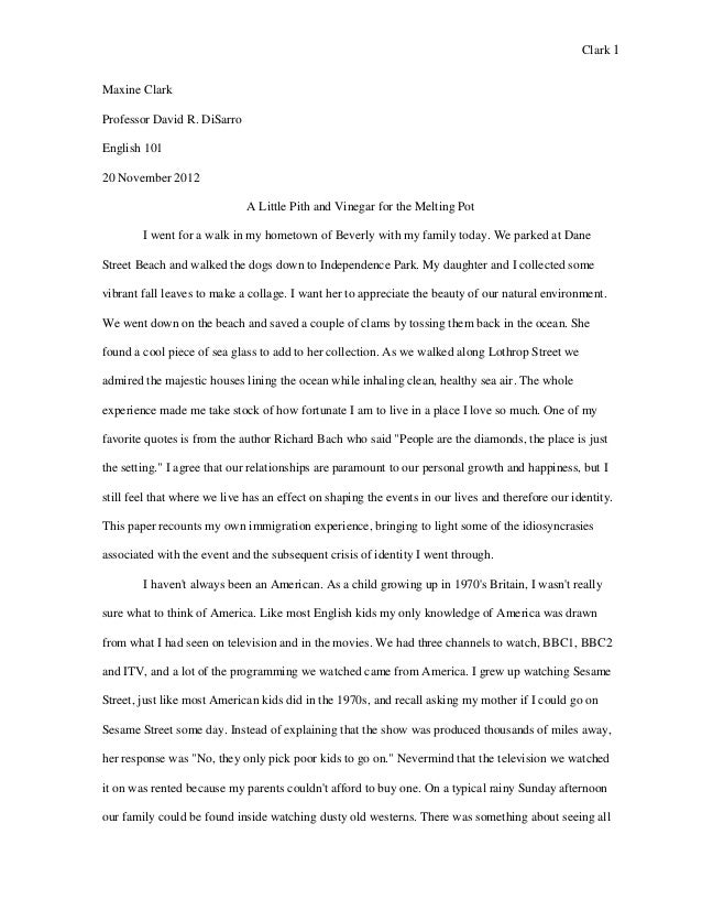 Example Of A Narrative Essay