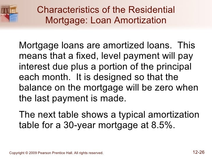 Amortized mortgage definition