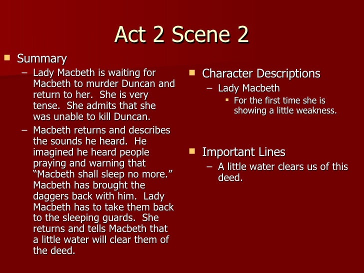 Macbeth Act 2 Notes Teacher Macbeth Act 2 Notes Teacher