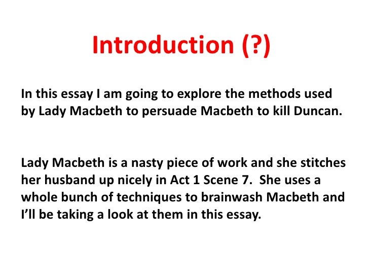 Macbeth and lady macbeth relationship essay plan