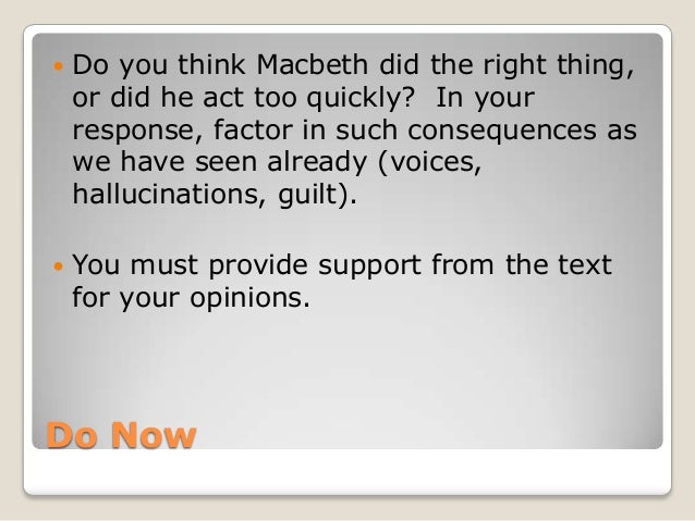 Supernatural Essay Macbeth