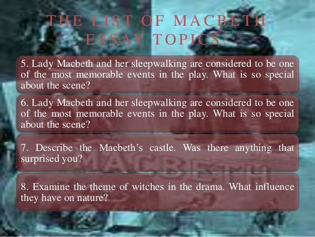 macbeth essays examples