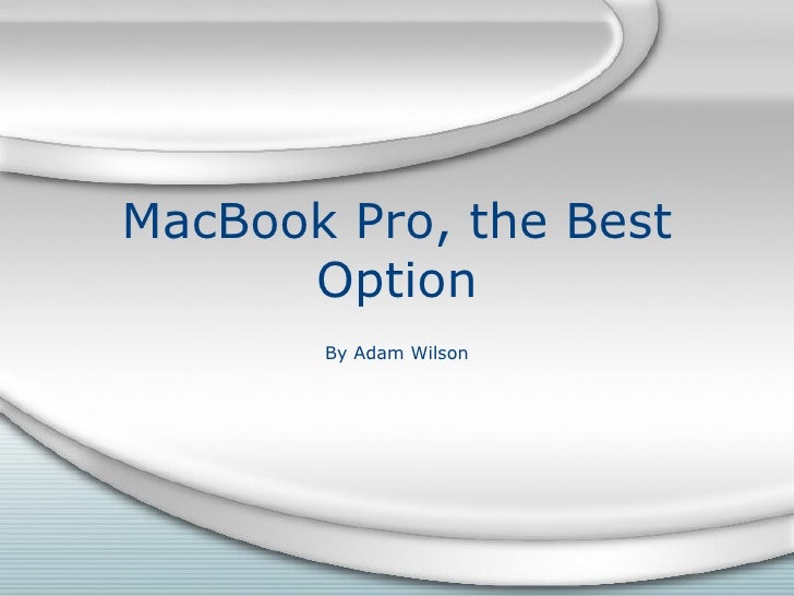 Best backup options for macbook pro