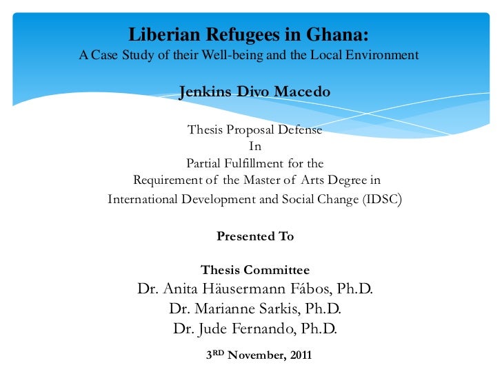 Defend phd thesis