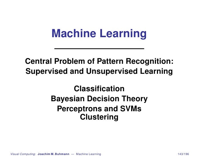 Pattern Recognition Unsupervised Learning | machine learning Pattern Recognition Unsupervised Learning | machine learning
