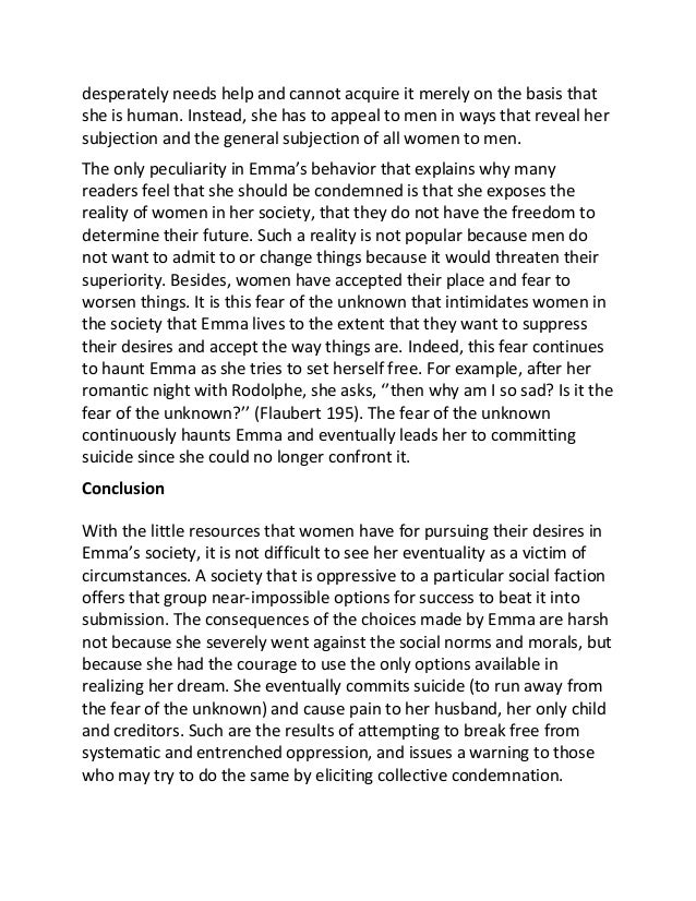 Madame bovary essay topics