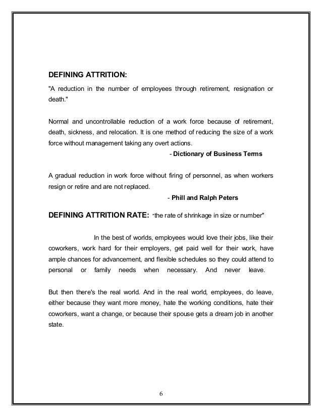 attrition employee in industry it paper research attrition employee in industry it paper research