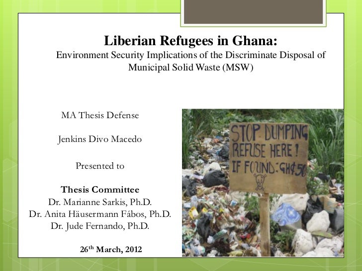 Master thesis waste management