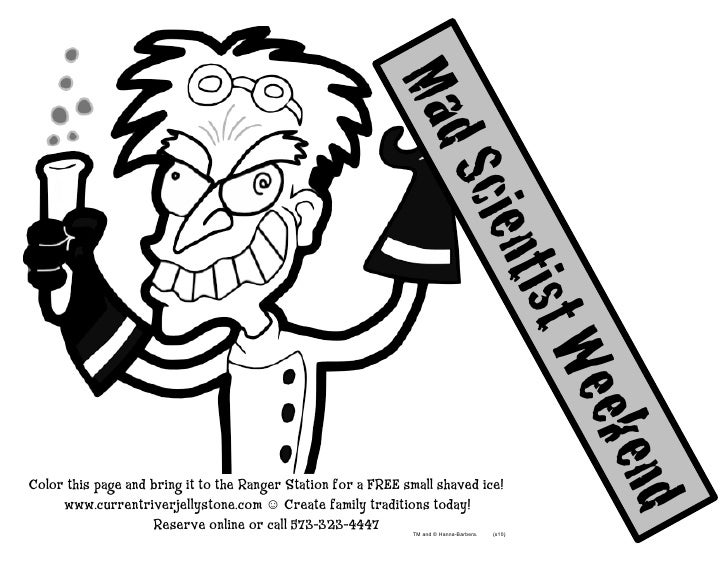 mad scientist coloring pages - photo #38