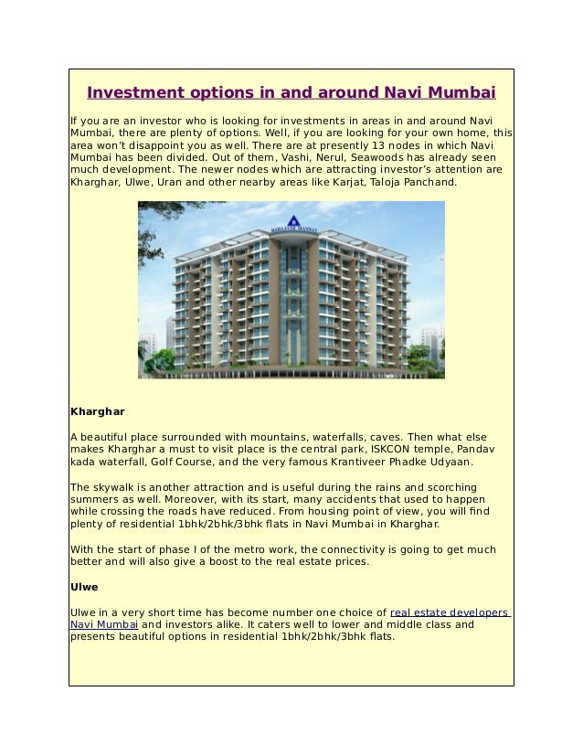 Best option for investment in mumbai