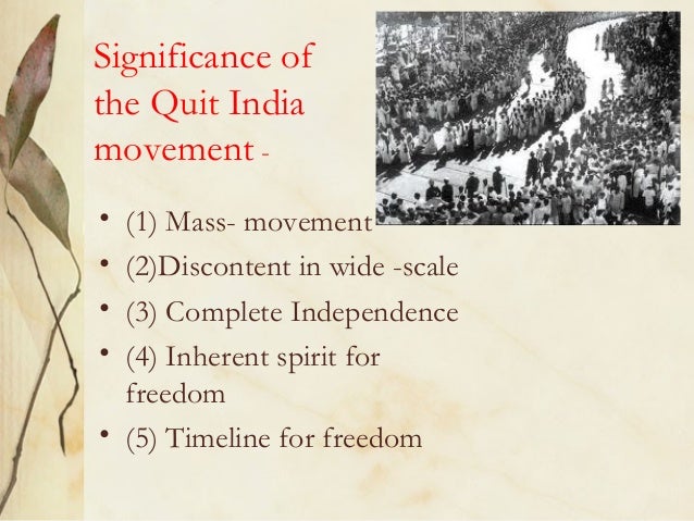 events leading to quit india movement “partition” – the division of british india into the two separate states of in the 1942 quit india movement, a mass movement against british rule. events leading to quit india movement “partition” – the division of british india into the two separate states of in the 1942 quit india movement, a mass movement against british rule.