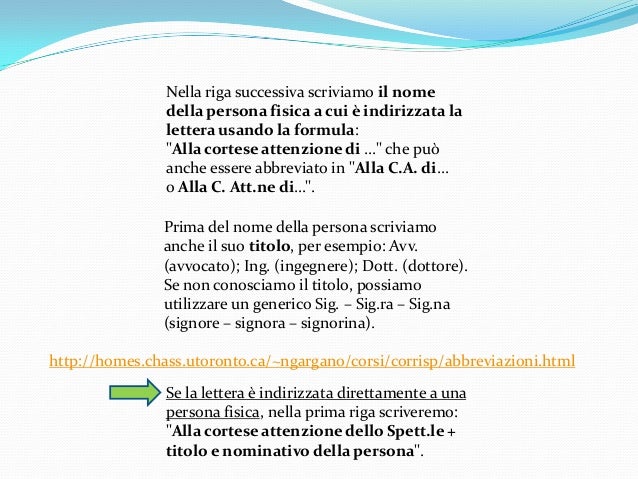 Alla Cortese Attenzione Della Dottoressa Abbreviato Scrivere una e-mail formale